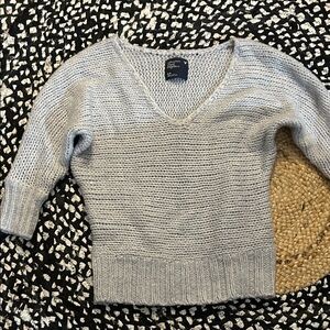 ‼️5️⃣for 💲3️⃣0️⃣‼️AEO Women Blue V-Neck Sweater